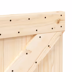 vidaXL Headboard Bedroom Accessory Bed Headboard Bed Header Solid Wood Pine - cross design, 90 x 104 cm - Additional view 5