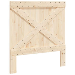 vidaXL Headboard Bedroom Accessory Bed Headboard Bed Header Solid Wood Pine - cross design, 100 x 104 cm