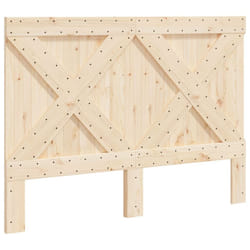 vidaXL Headboard Bedroom Accessory Bed Headboard Bed Header Solid Wood Pine - cross design, 140 x 104 cm