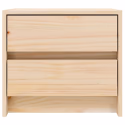 vidaXL Bedside Cabinets Bed Table Nightstand Bedside Table Solid Wood Pine - brown, 2 pcs - Additional view 5