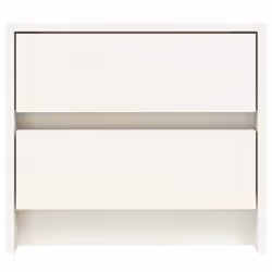 vidaXL Bedside Cabinets Bed Table Nightstand Bedside Table Solid Wood Pine - white, 2 pcs - Additional view 5