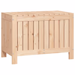 vidaXL Garden Storage Box Outdoor Storage Box Blanket Box Solid Wood Pine - brown