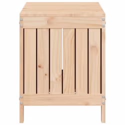 vidaXL Garden Storage Box Outdoor Storage Box Blanket Box Solid Wood Pine - brown - Additional view 6