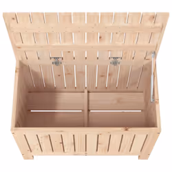 vidaXL Garden Storage Box Outdoor Storage Box Blanket Box Solid Wood Pine - brown - Additional view 7
