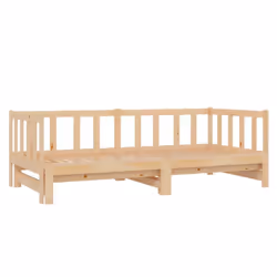 vidaXL Day Bed with Trundle Sofa Bed Daybed Couch 90x200 cm Solid Wood Pine - Additional view 5