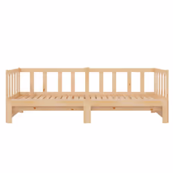 vidaXL Day Bed with Trundle Sofa Bed Daybed Couch 90x200 cm Solid Wood Pine - Additional view 6