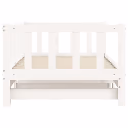 vidaXL Daybed with Trundle Sofa Bed Guest Bed Sleeper Sofa Solid Wood Pine - white, 90 x 200 cm - Additional view 6