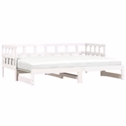 VidaXL 836211, Sofa bed, White, Pinewood, 1935 mm, 960 mm, 685 mm