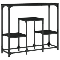 vidaXL Console Table End Table Hallway Stand Side Sofa Table Engineered Wood - black