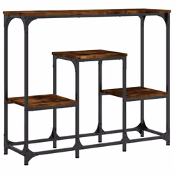vidaXL Console Table End Table Hallway Stand Side Sofa Table Engineered Wood - smoked oak - Additional view 5
