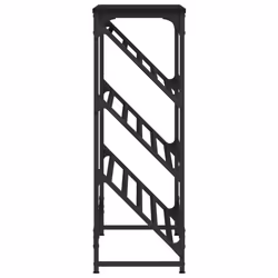vidaXL Shoe Rack Shoe Cabinet Shoe Storage Unit Shelf Cupboard Engineered Wood - black, 90 x 30 x 85 cm - Additional view 4