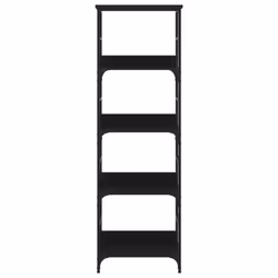vidaXL Bookshelf Bookcase Book Cabinet Storage Rack Black Engineered Wood