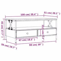 VidaXL 835302 coffee/side/end table - Additional view 3