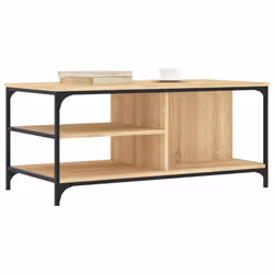 vidaXL Coffee Table Living Room Tea Side Table Sofa Table Engineered Wood - sonoma oak