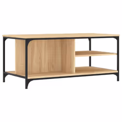 vidaXL Coffee Table Living Room Tea Side Table Sofa Table Engineered Wood - sonoma oak - Additional view 5