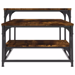 vidaXL Coffee Table Living Room Tea Side Table Sofa Table Engineered Wood - smoked oak - Additional view 4
