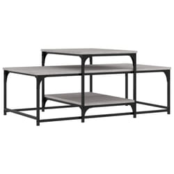 vidaXL Coffee Table Living Room Tea Side Table Sofa Table Engineered Wood - grey sonoma