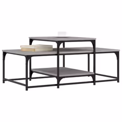 vidaXL Coffee Table Living Room Tea Side Table Sofa Table Engineered Wood - grey sonoma