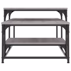 vidaXL Coffee Table Living Room Tea Side Table Sofa Table Engineered Wood - grey sonoma - Additional view 4