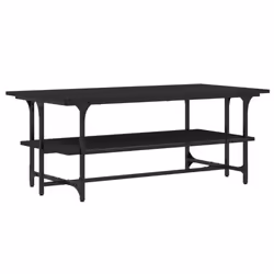 vidaXL Coffee Table Living Room Tea Side Table Sofa Table Engineered Wood - black