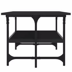 vidaXL Coffee Table Living Room Tea Side Table Sofa Table Engineered Wood - black - Additional view 4