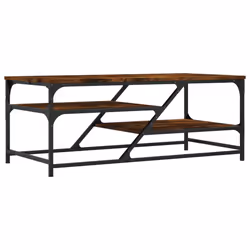 vidaXL Coffee Table Living Room Tea Side Table Sofa Table Engineered Wood - smoked oak