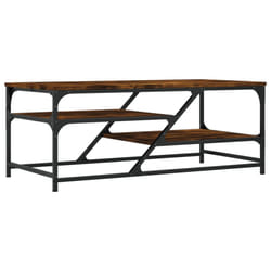 vidaXL Coffee Table Living Room Tea Side Table Sofa Table Engineered Wood - smoked oak