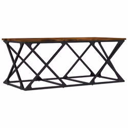 vidaXL Coffee Table Living Room Tea Side Table Sofa Table Engineered Wood - smoked oak