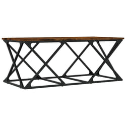 vidaXL Coffee Table Living Room Tea Side Table Sofa Table Engineered Wood - smoked oak