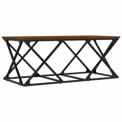 vidaXL Coffee Table Living Room Tea Side Table Sofa Table Engineered Wood - brown oak