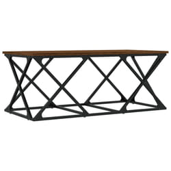 vidaXL Coffee Table Living Room Tea Side Table Sofa Table Engineered Wood - brown oak