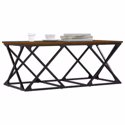 vidaXL Coffee Table Living Room Tea Side Table Sofa Table Engineered Wood - brown oak