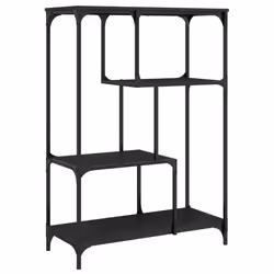 VidaXL 835404, Black, Steel, Wood, 810 mm, 360 mm, 1150 mm