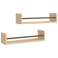 VidaXL 835435 shelve Wood, Steel Wood
