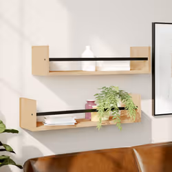 VidaXL 835435 shelve Wood, Steel Wood