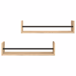 VidaXL 835435 shelve Wood, Steel Wood - Additional view 4