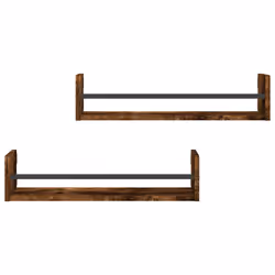 VidaXL 835436 shelve Wood, Steel Oak, Brown - Additional view 4