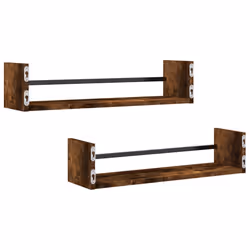 VidaXL 835436 shelve Wood, Steel Oak, Brown - Additional view 6