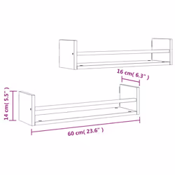 VidaXL 835436 shelve Wood, Steel Oak, Brown - Additional view 8