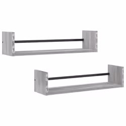 VidaXL 835437 shelve Wood, Steel Grey - Additional view 6