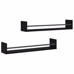 VidaXL 835439, Wood, Steel, Black, 800 mm, 160 mm, 140 mm, 1 pc(s)