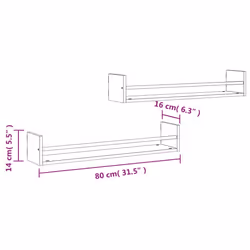VidaXL 835442 shelve Wood, Steel Grey - Additional view 8