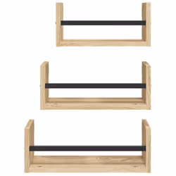 VidaXL 835445 shelve Wood, Steel Wood - Additional view 4