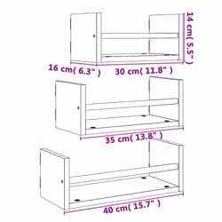 VidaXL 835445 shelve Wood, Steel Wood - Additional view 8