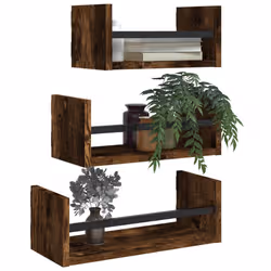 VidaXL 835446 shelve Steel, Wood Oak - Additional view 3
