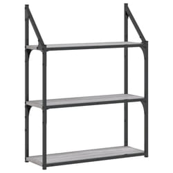 VidaXL 835452 shelve Wood, Steel Grey