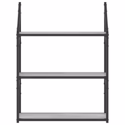 VidaXL 835452 shelve Wood, Steel Grey - Additional view 4