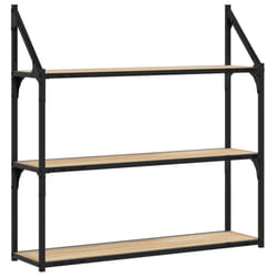 VidaXL 835455 shelve Wood, Steel Wood
