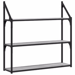 VidaXL 835457, Wood, Steel, Grey, 800 mm, 210 mm, 785 mm, 1 pc(s)