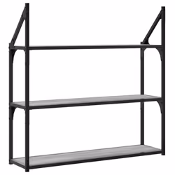 VidaXL 835457 shelve Wood, Steel Grey - Additional view 6
